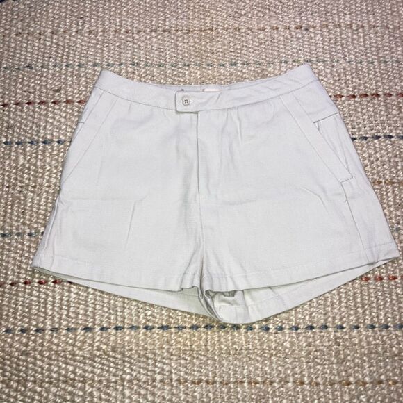 Kernel Cosmos, Solid Beige Chino Style, Thick Casual Shorts, Size Small Preppy - Picture 3 of 8